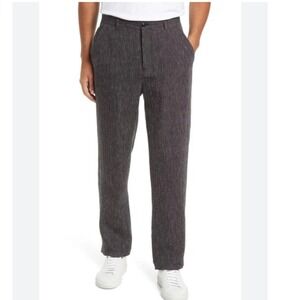 Ted Baker Straight Leg Grey Trousers Pants Contrast Lining 32R